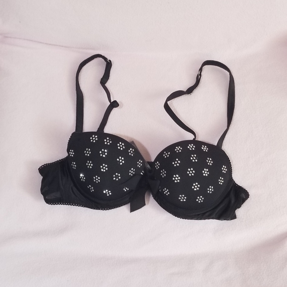 Aerie Pretty Luxuries Rhinestone Reese Bra 34A - Picture 1 of 6